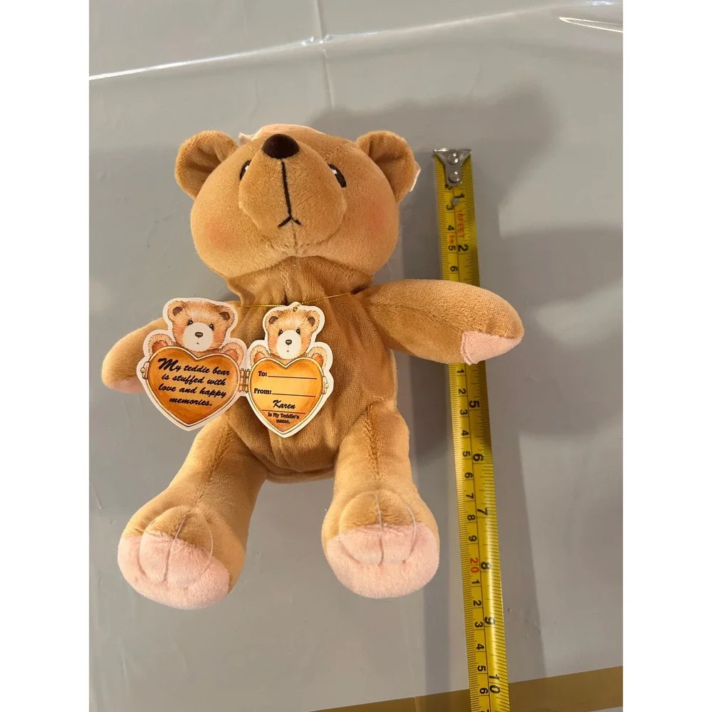 Vintage Enesco Cherished Teddies Karen Heart of Gold Plush Bear 516562 1998